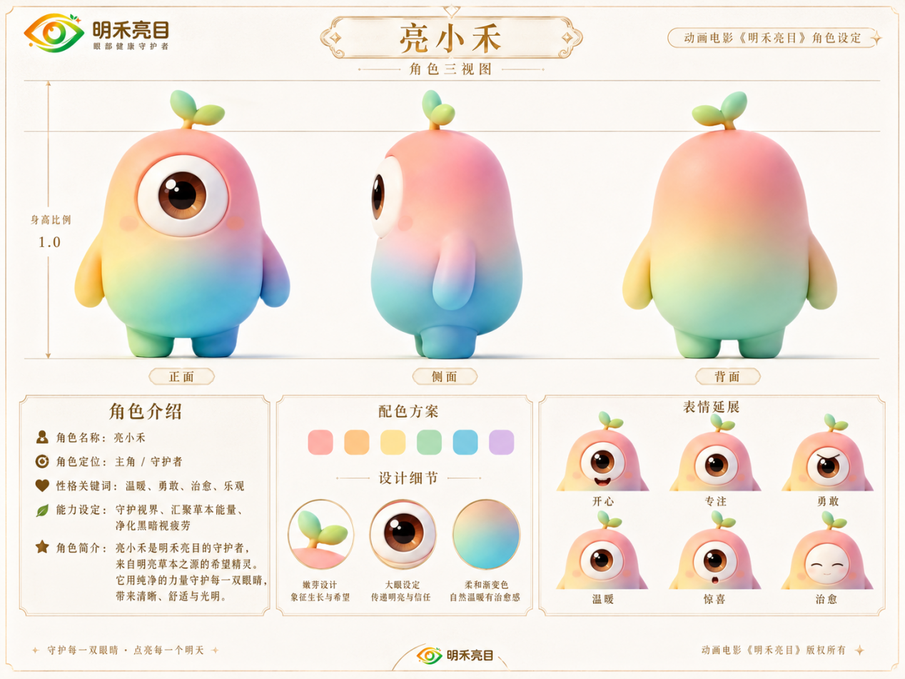 亮小禾角色设定图