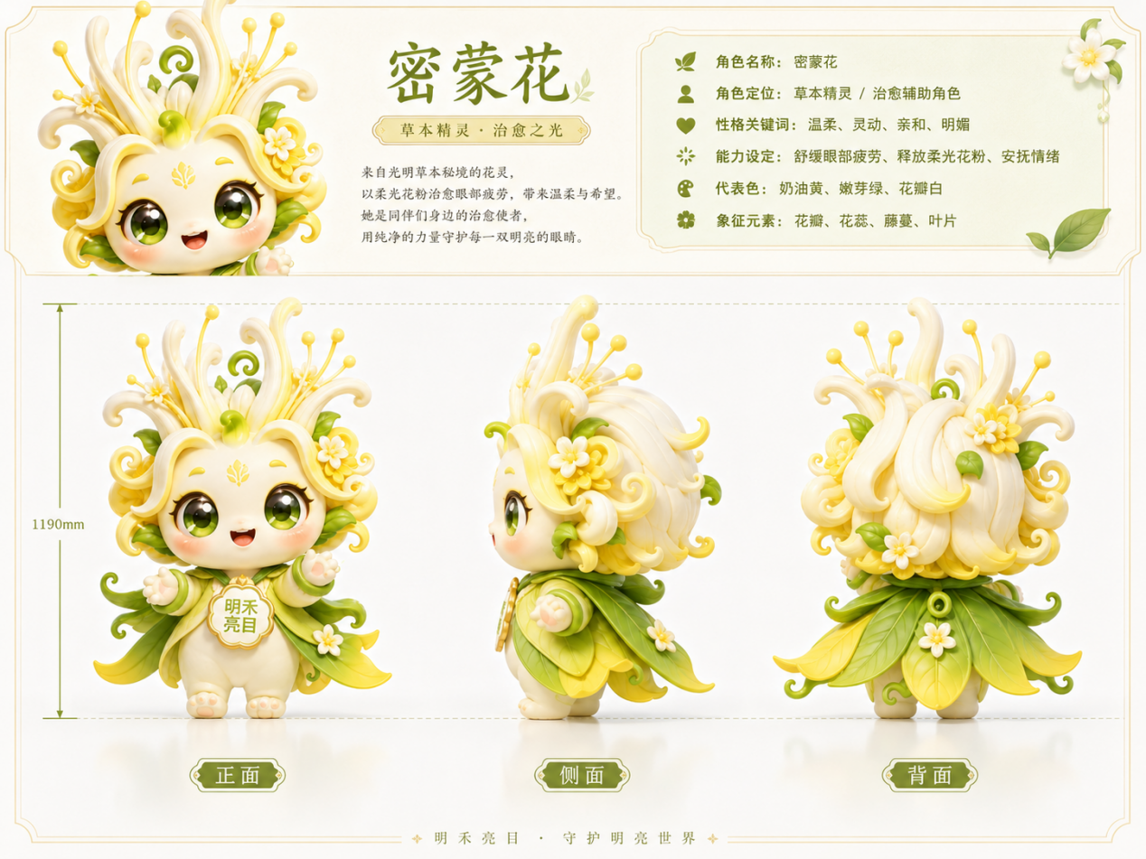 密蒙花角色设定图