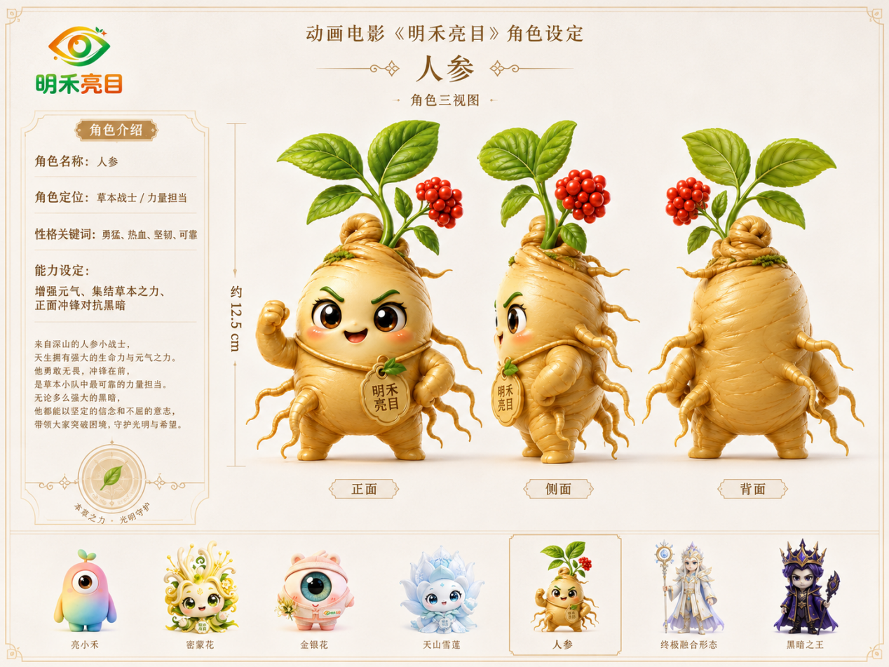 人参角色设定图