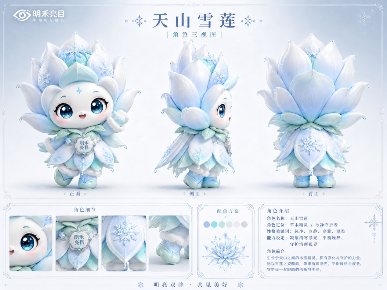 天山雪莲角色设定图